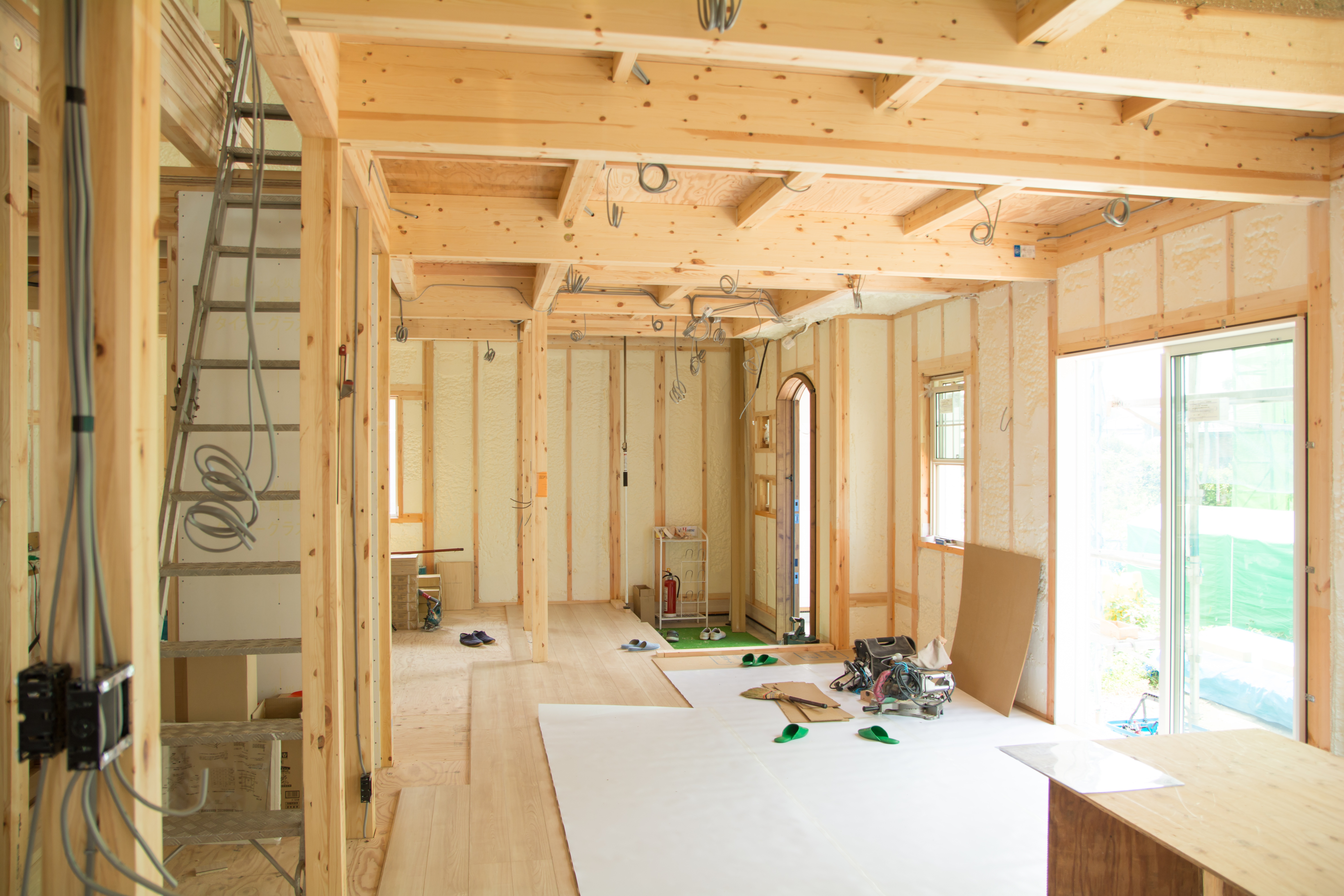 リフォーム中の建物